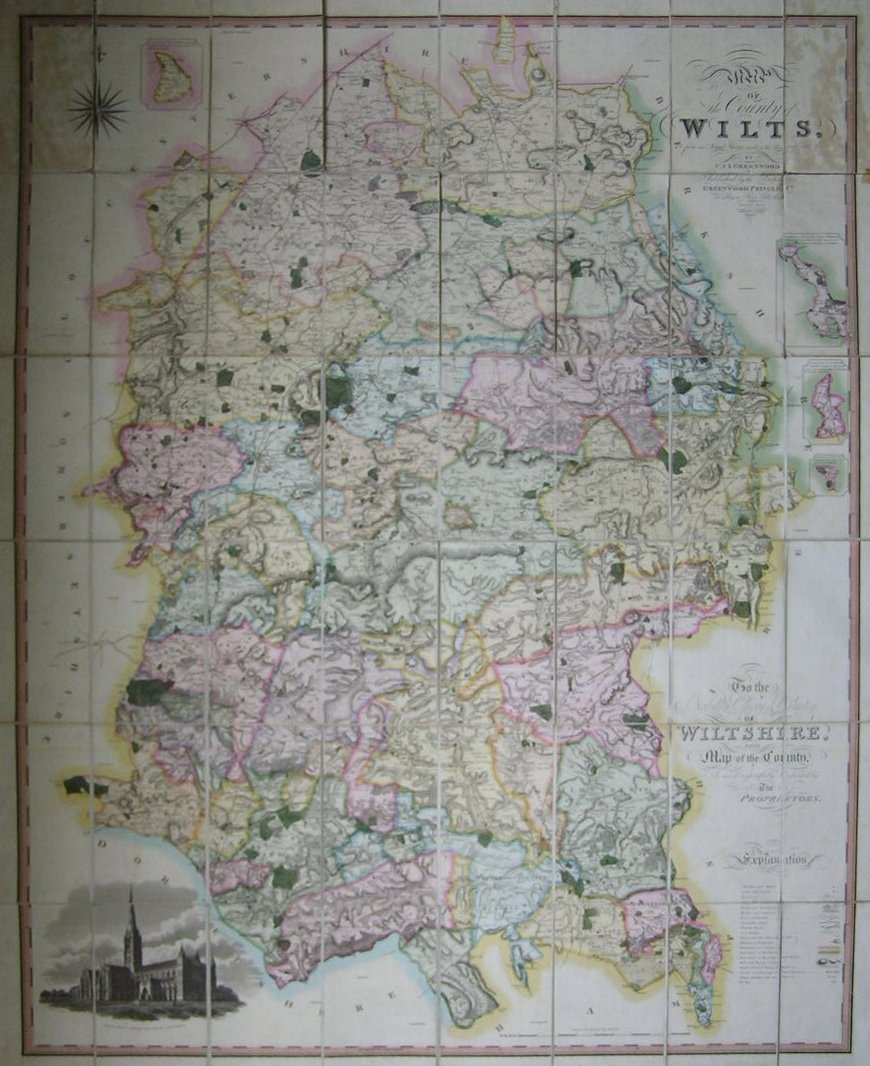 Map of Wiltshire - Greenwood